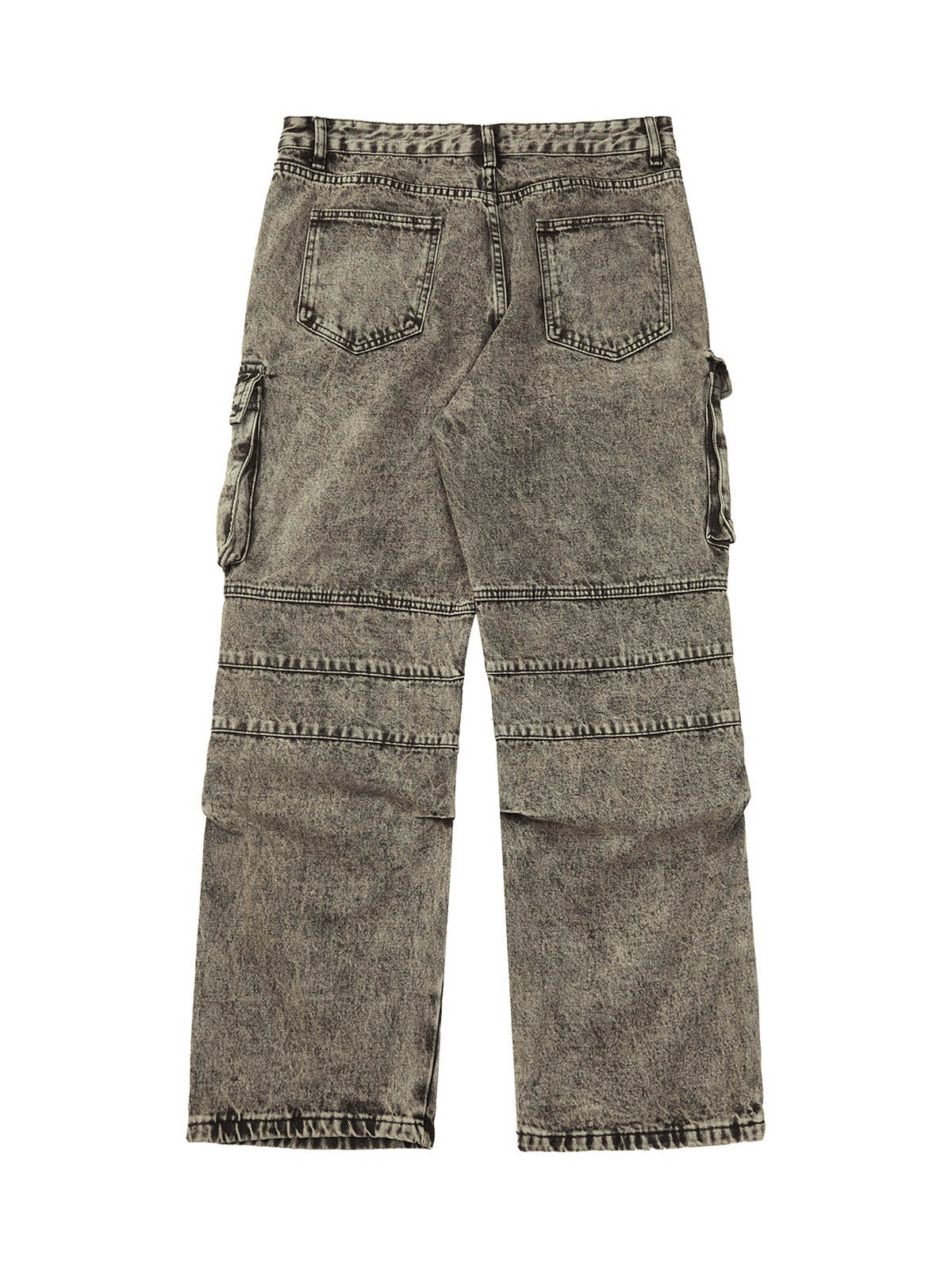 Sneakerhill American Street Style Washed Distressed Work Jeans - sneakerhillcom