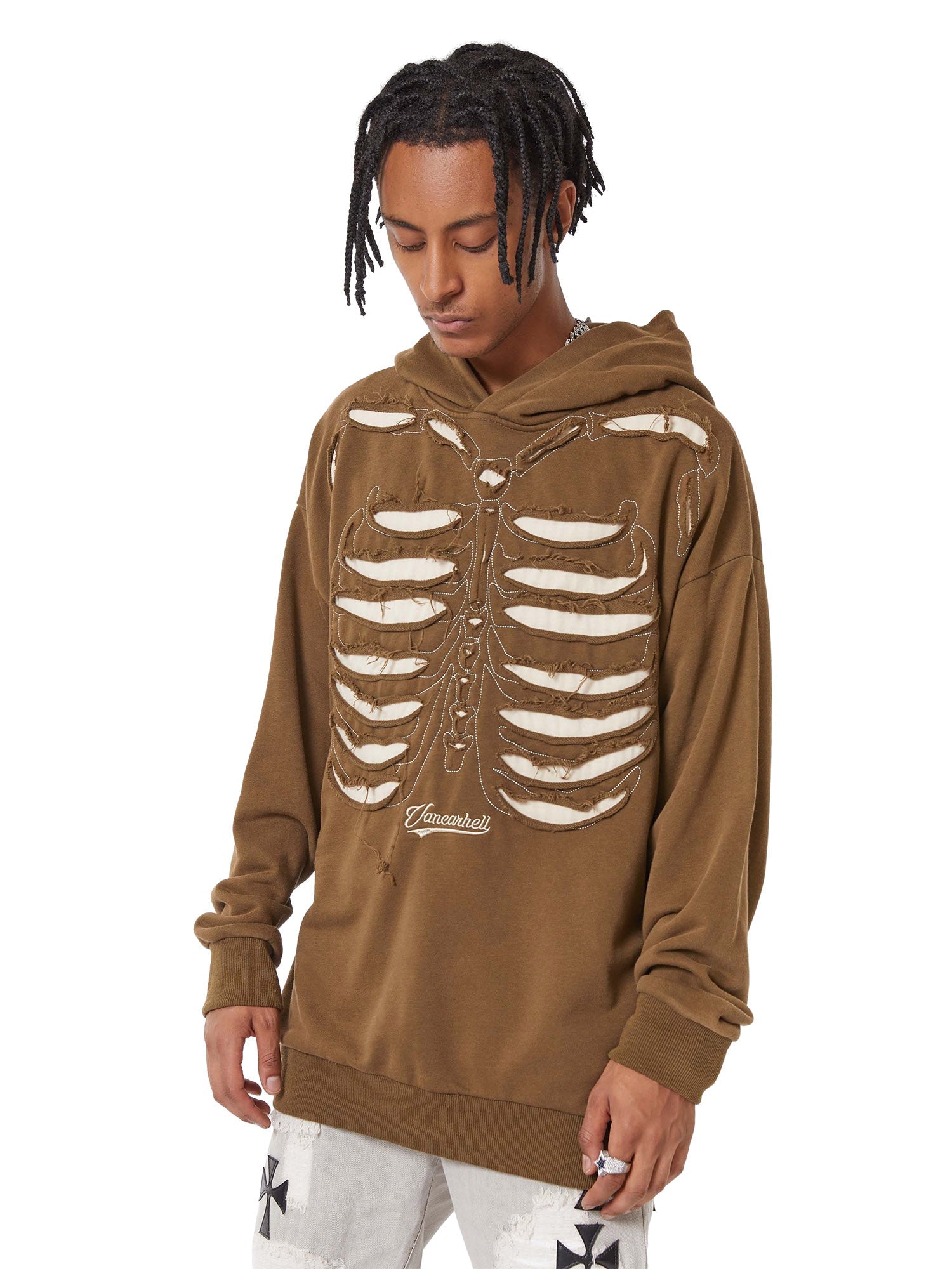 Sneakerhill Washed And Aged Hooded Sweatshirt  - 1674