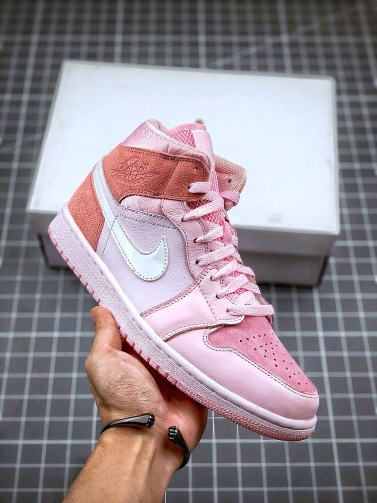 Custom Air Jordan 1 Mid" Digital Pink High Q sneakeronline