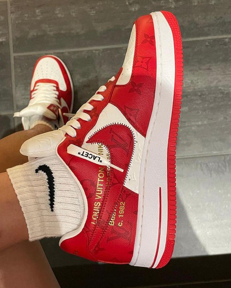 Custom LV x NK Air Force Monogram sneakerhypes