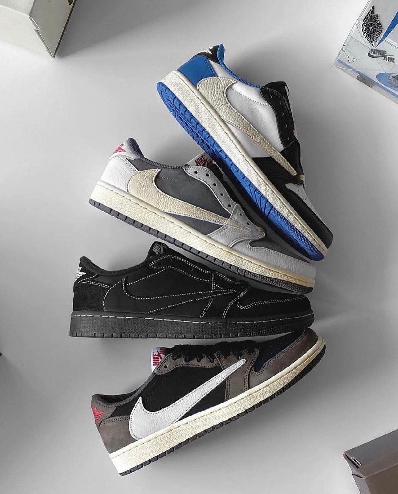 Custom Travis Scott x Fragment x Air Jordan 1 Low DM7866-001 luxurysteps