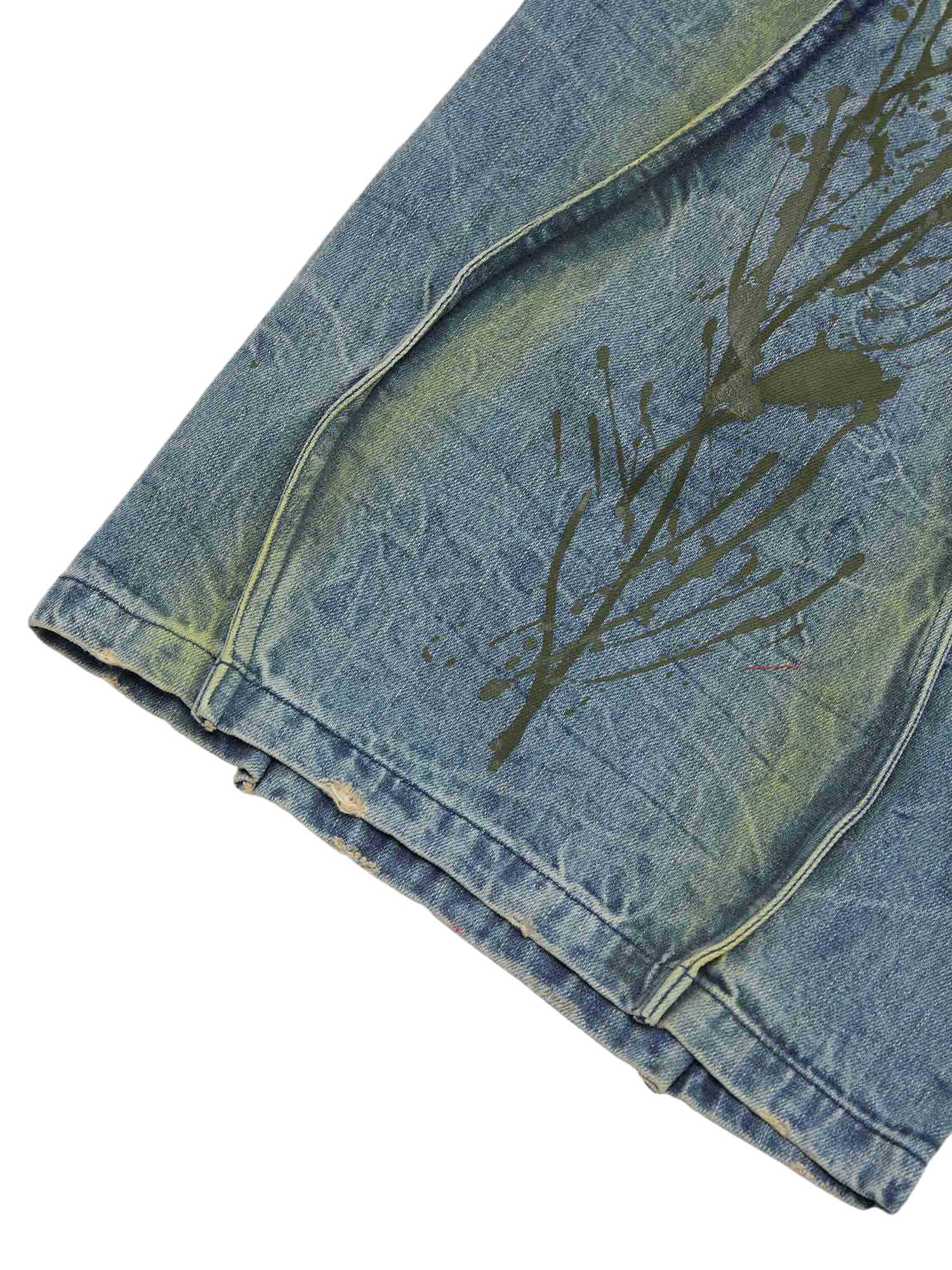 American Street Heavy Duty Washed Distressed Jeans - 2033 - sneakerhillcom