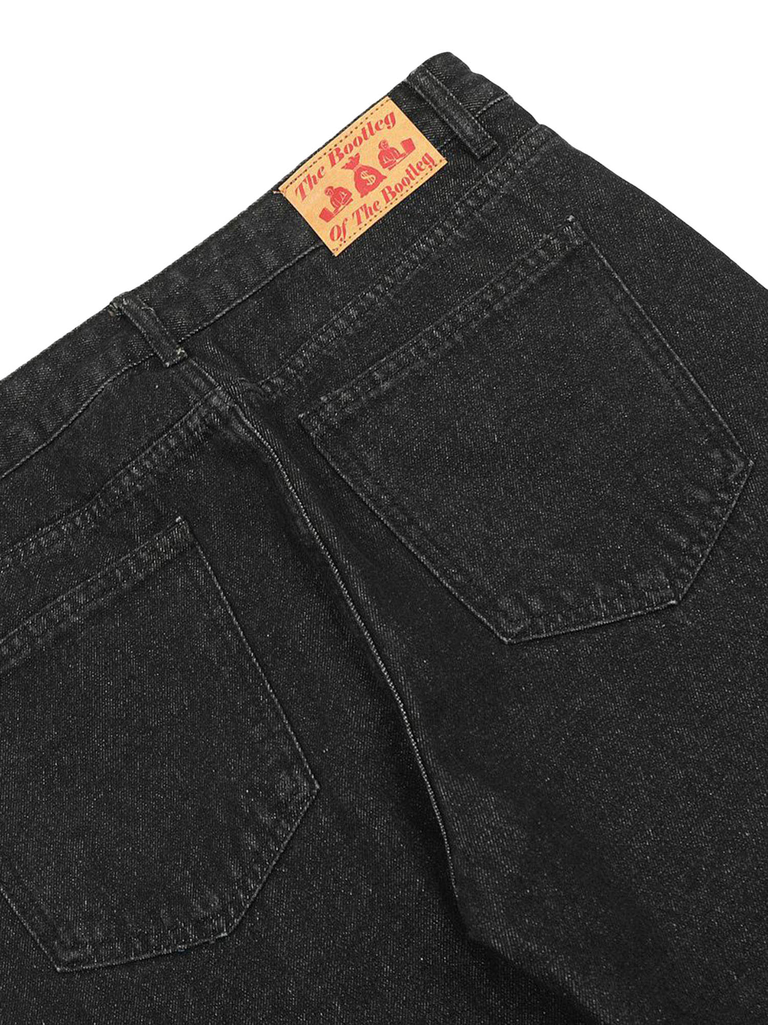 Sneakerhill Letter Embroidery Hip-Hop Washed Jeans - sneakerhillcom