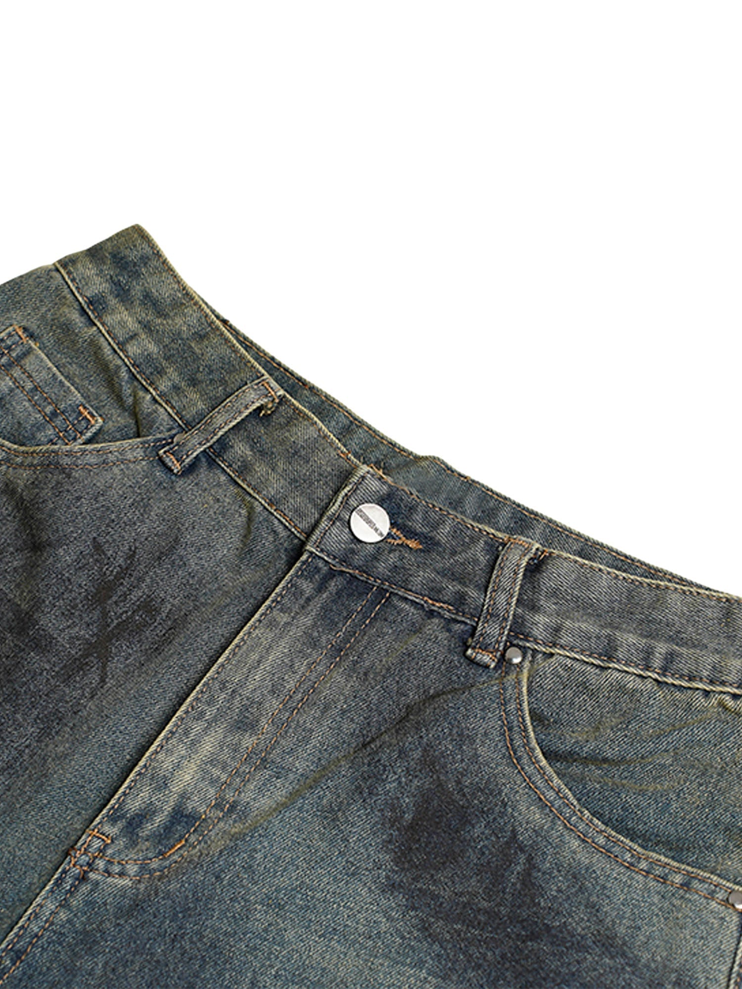 Sneakerhill High Street Washed Distressed Denim Shorts SP2405277OOT