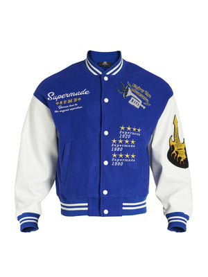 The Supermade Embroidered Baseball Jacket -1319 - sneakerhillcom