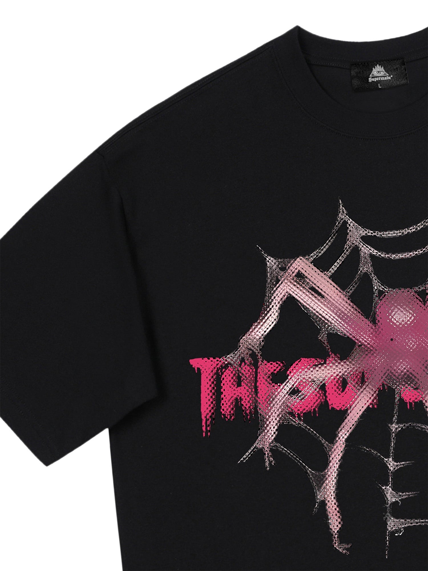 Sneakerhill Pink Diamond Spider Hip Hop T-shirt SP2403014JLL