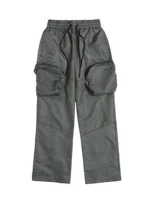 Street Multi-pocket Cargo Sweatpants SP240328R16O