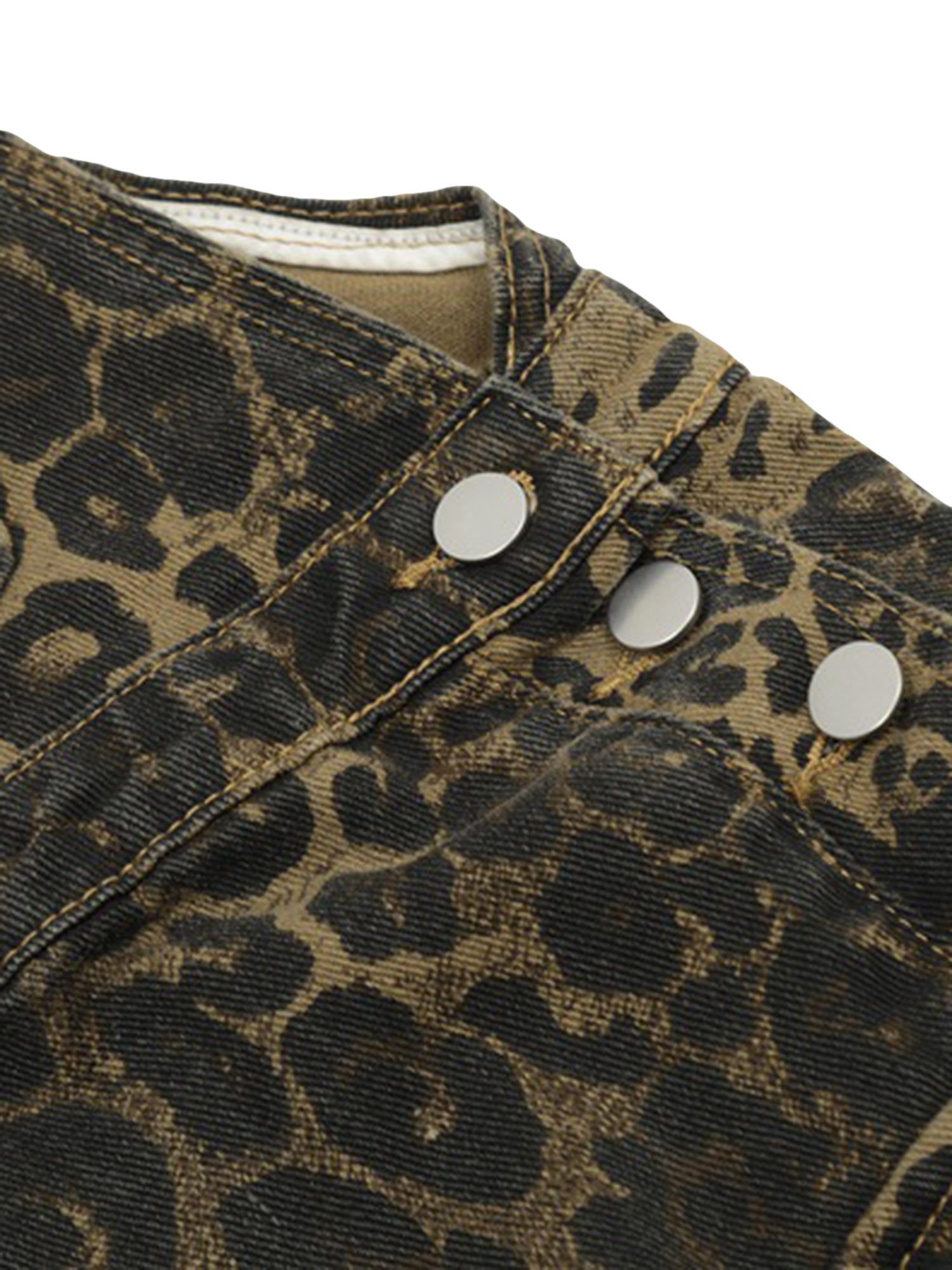 Sneakerhill Leopard Print Street Style Workwear Overalls - 2020