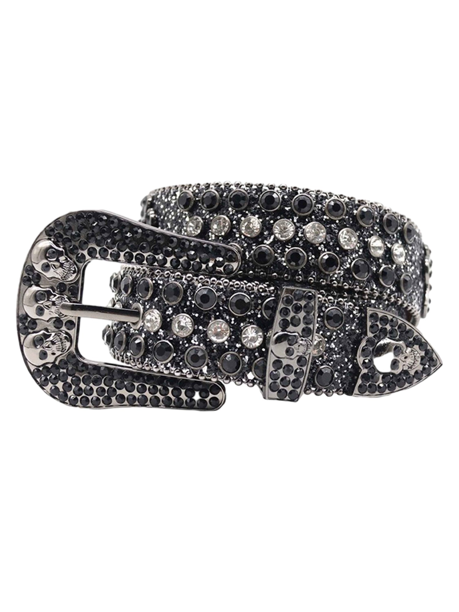 Sneakerhill Rhinestone Beaded Belt - 1822