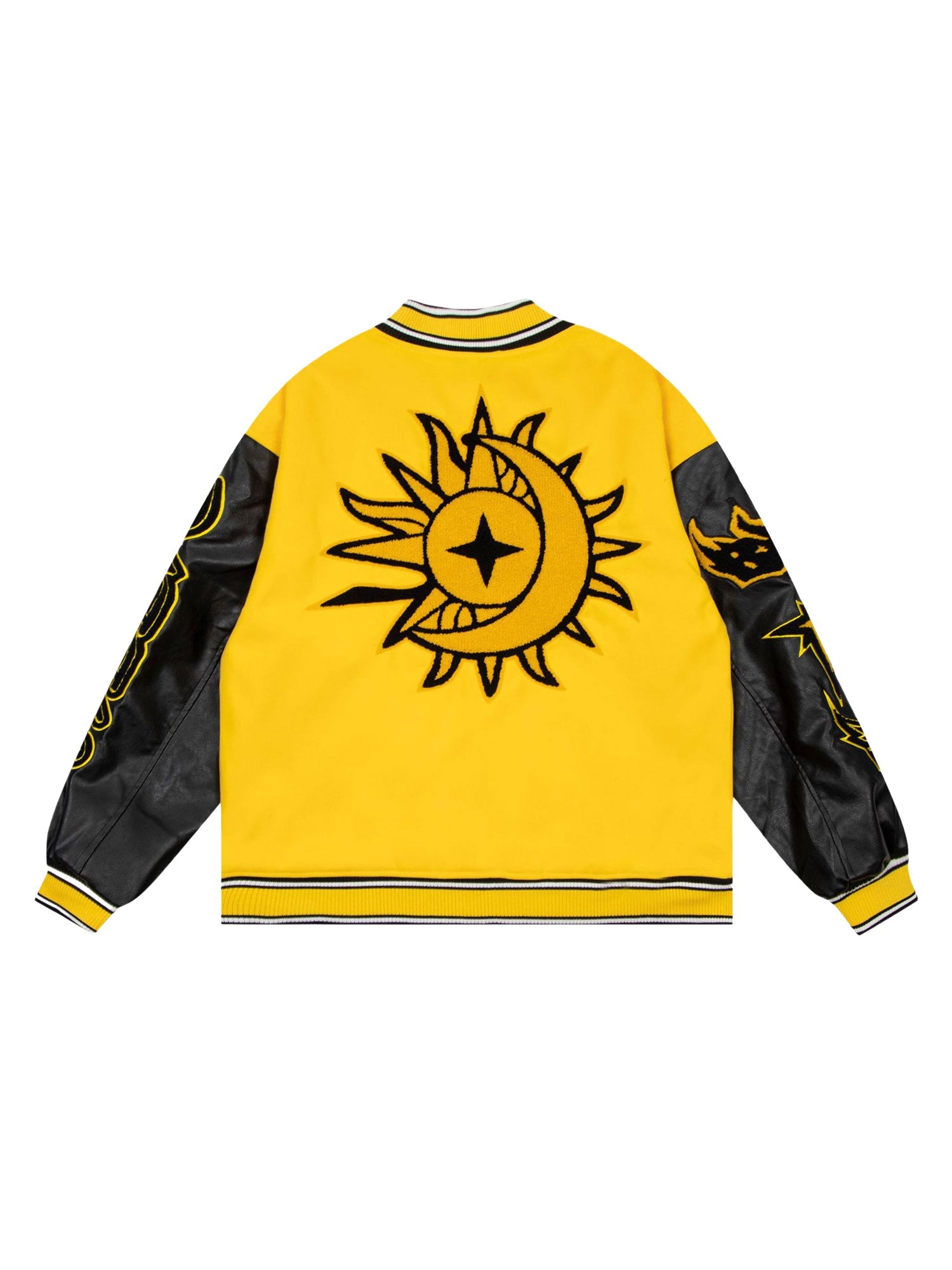 Sneakerhill Flame Elements Letter Embroidery Baseball Jacket -1608 SP22112581UY