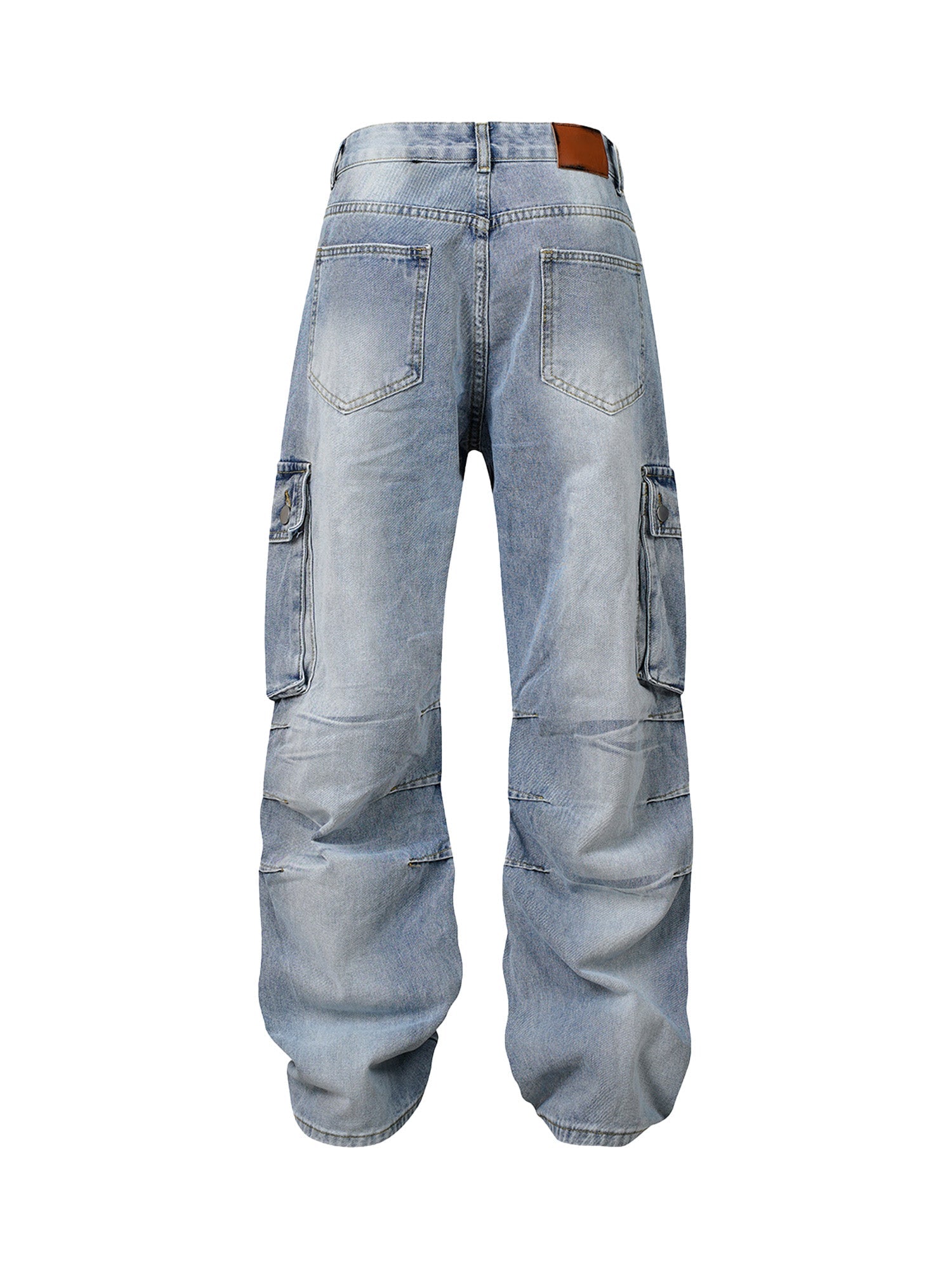 Sneakerhill American Street Style Washed Distressed Jeans - sneakerhillcom