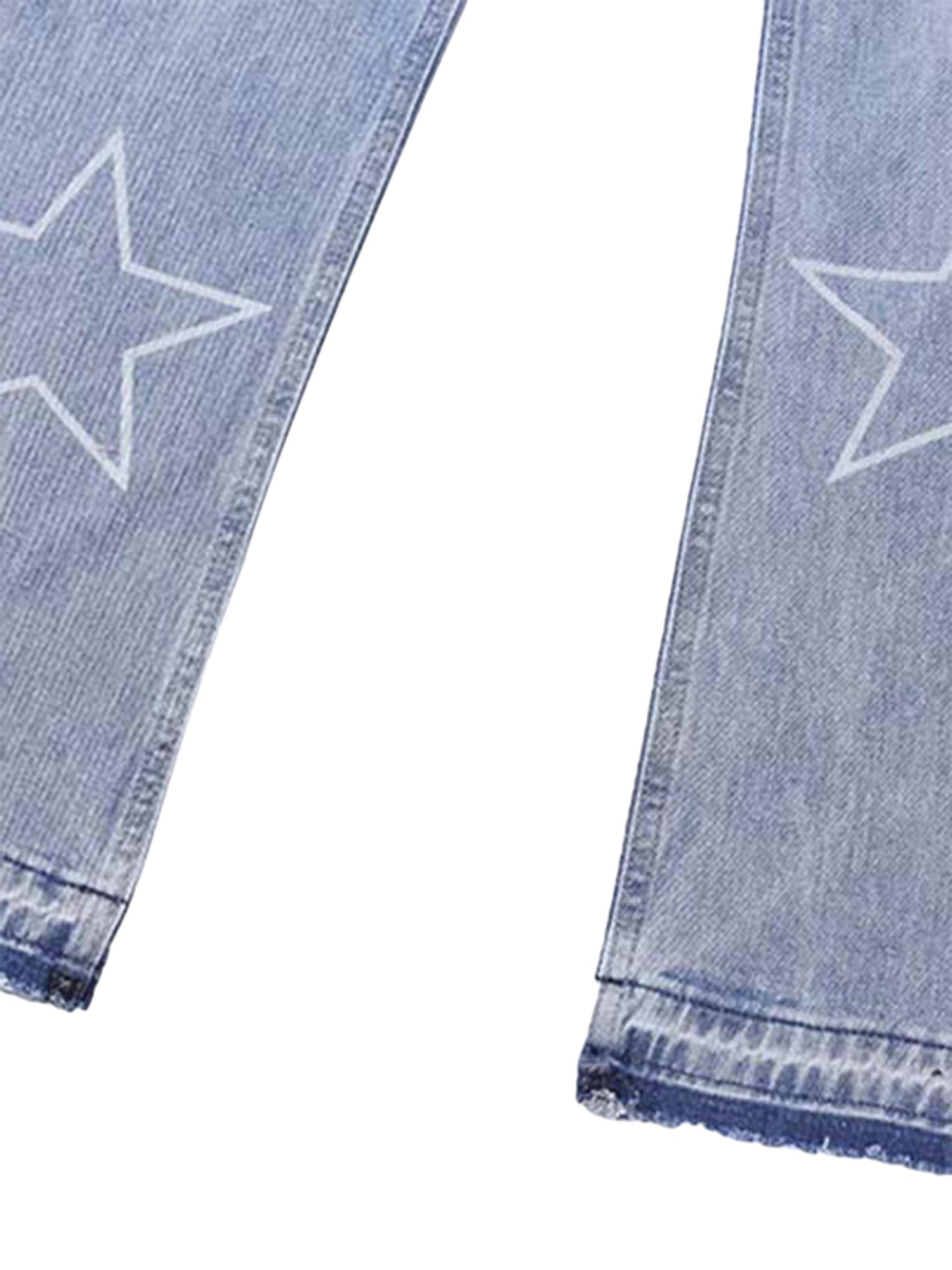 Sneakerhill Star Print Ripped Jeans - 1741 SP2310079NG2