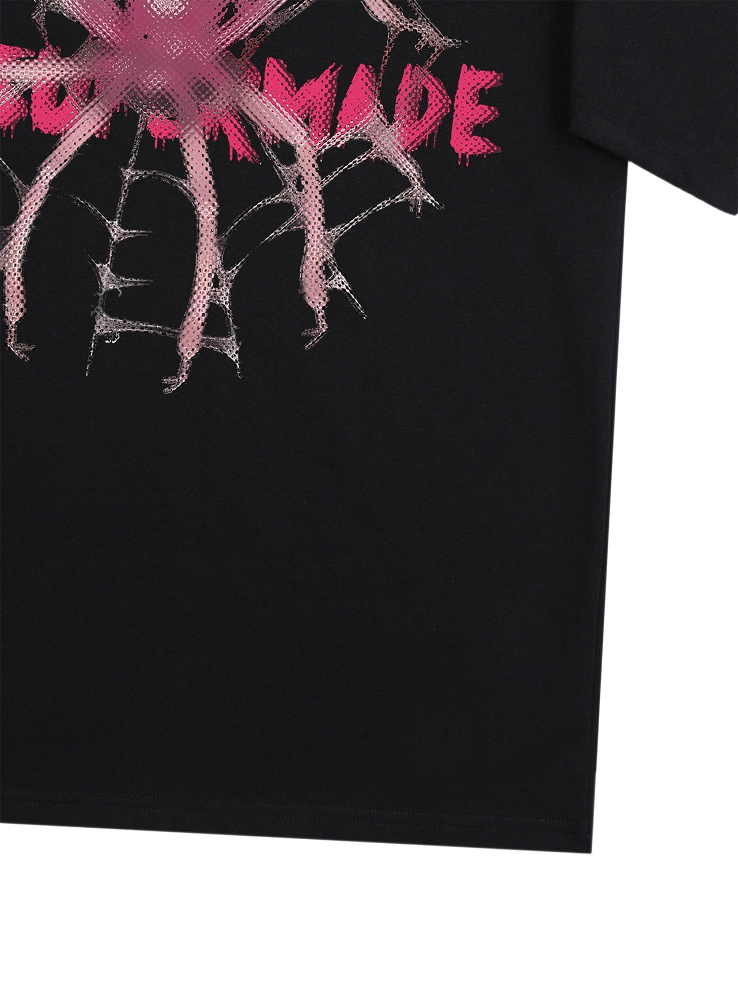 Sneakerhill Pink Diamond Spider Hip Hop T-shirt SP2403014JLL