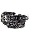 Sneakerhill Rhinestone Beaded Belt - 1822