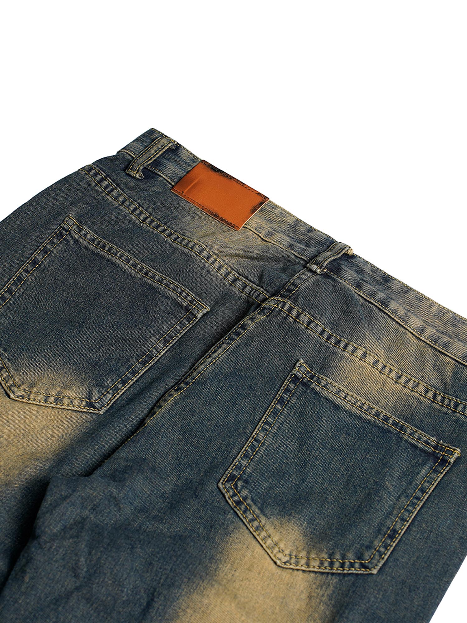 Sneakerhill American Street Style Washed Distressed Jeans - sneakerhillcom