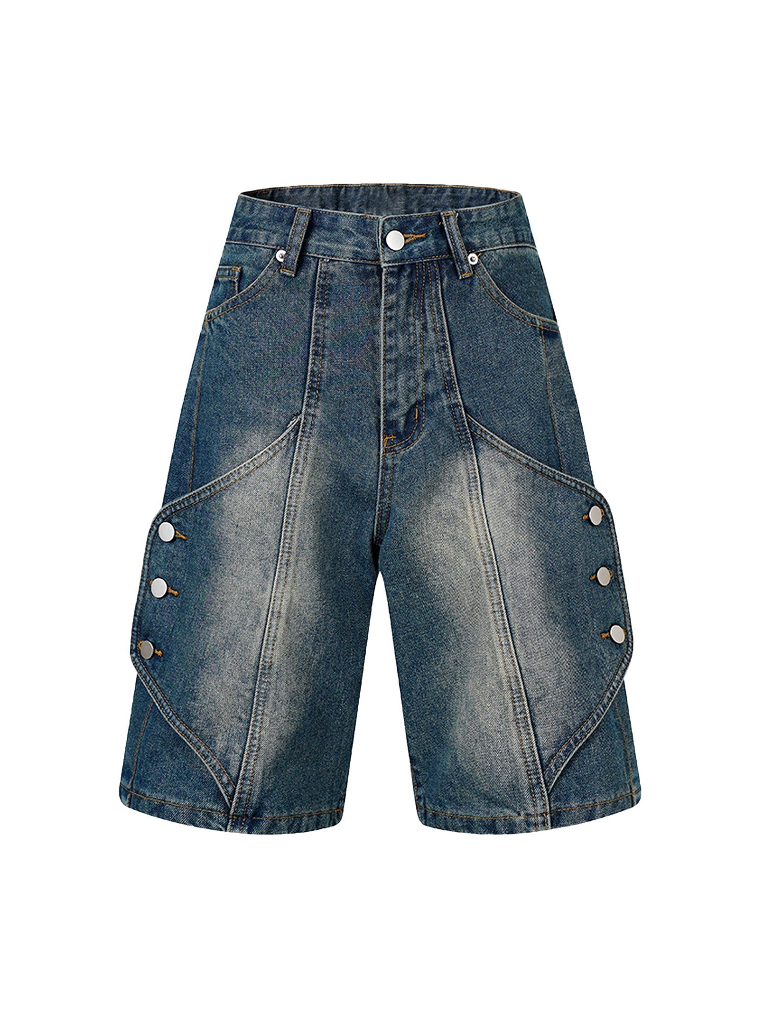 Sneakerhill High Street Washed Distressed Denim Shorts SP240527OIW7