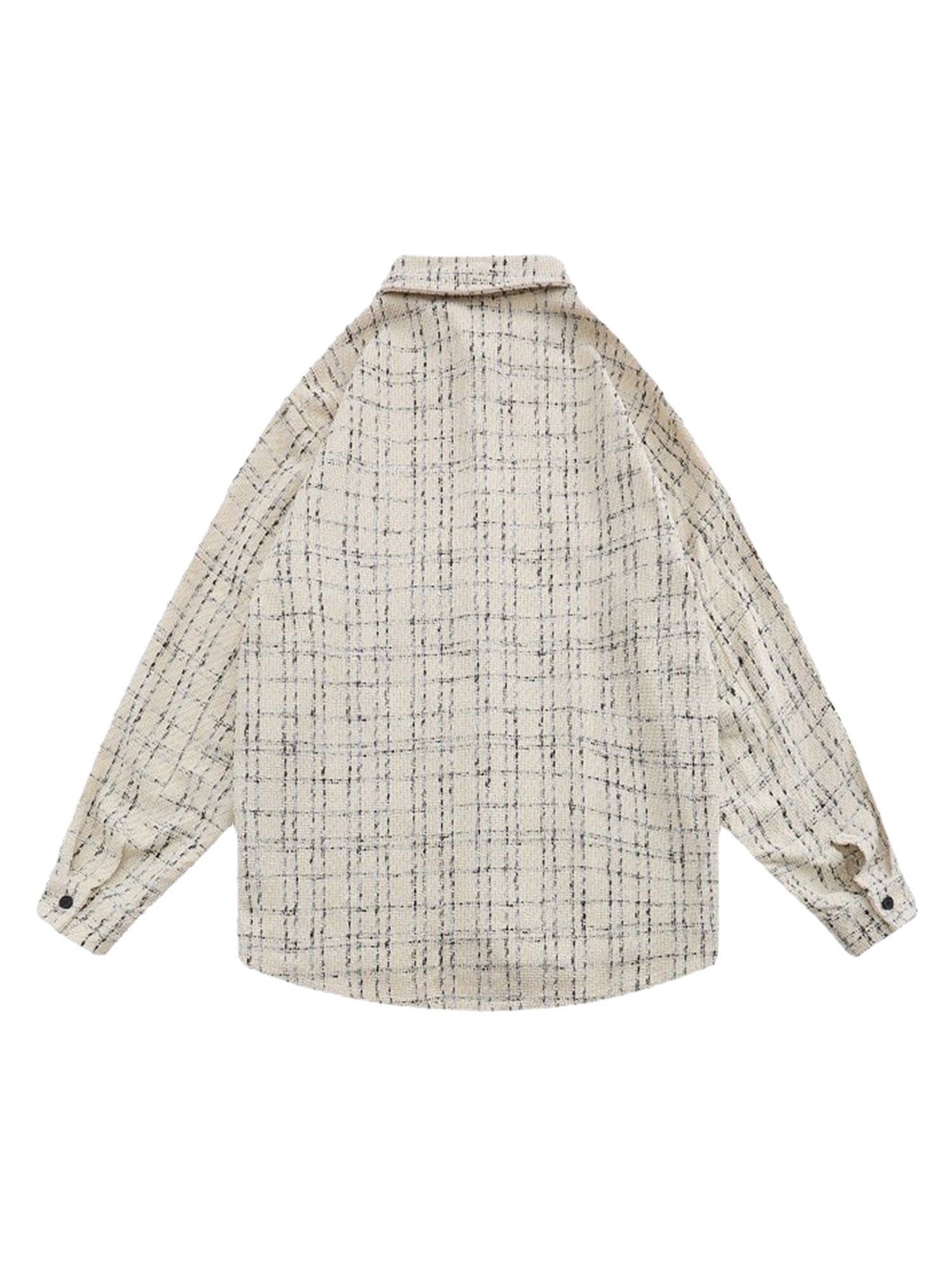 Sneakerhill Embroidered Plaid Shirt Jacket - 2144 SP22020814W9