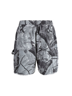 Sneakerhill Retro Distressed Camouflage Workwear Hip-Hop Shorts SP240518ATWA