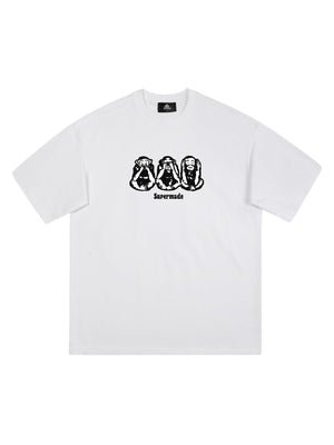 Sneakerhill Monkey Print T-shirt