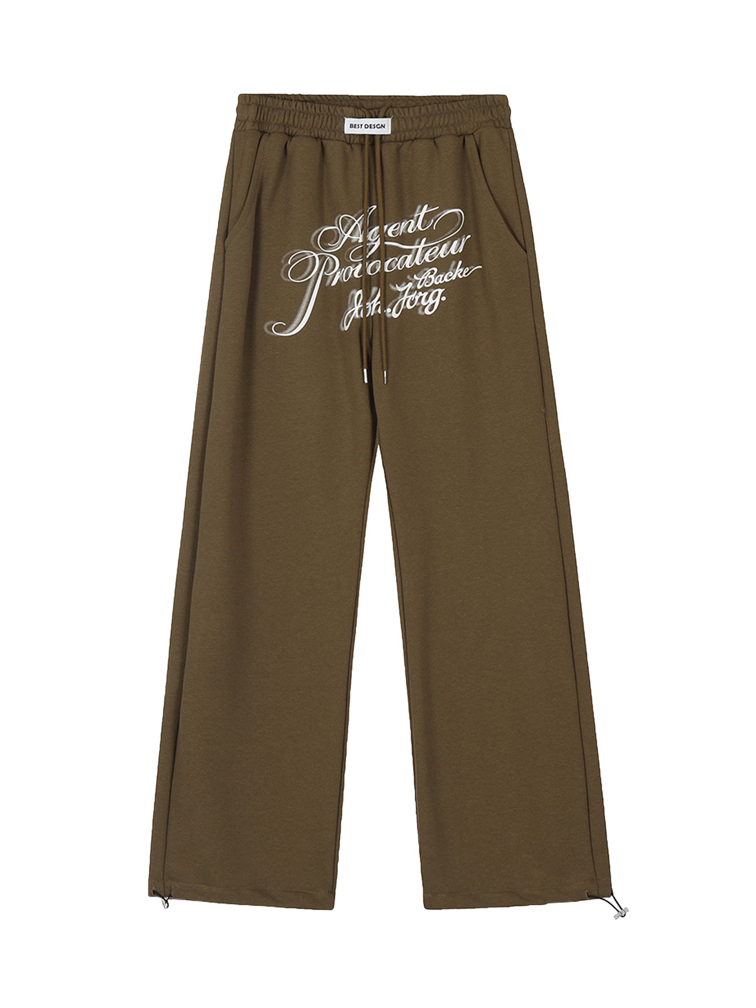 Sneakerhill American Retro Letter Print Casual Sweatpants SP24051416NL