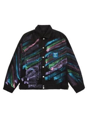 Sneakerhill Hip-hop Hand-painted Graffiti Denim Jacket - 2010 - sneakerhillcom