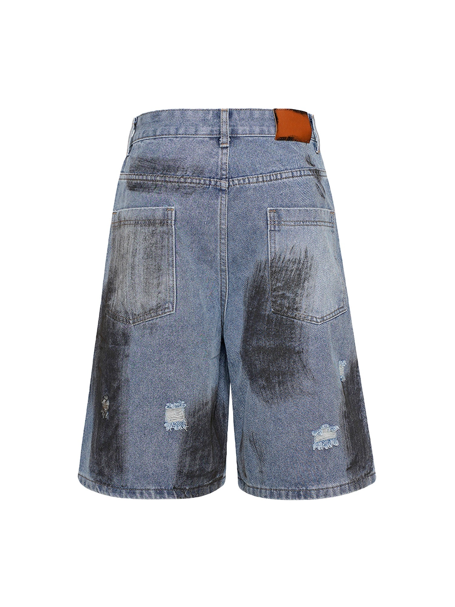 Sneakerhill High Street Washed Distressed Denim Shorts SP2405277OOT