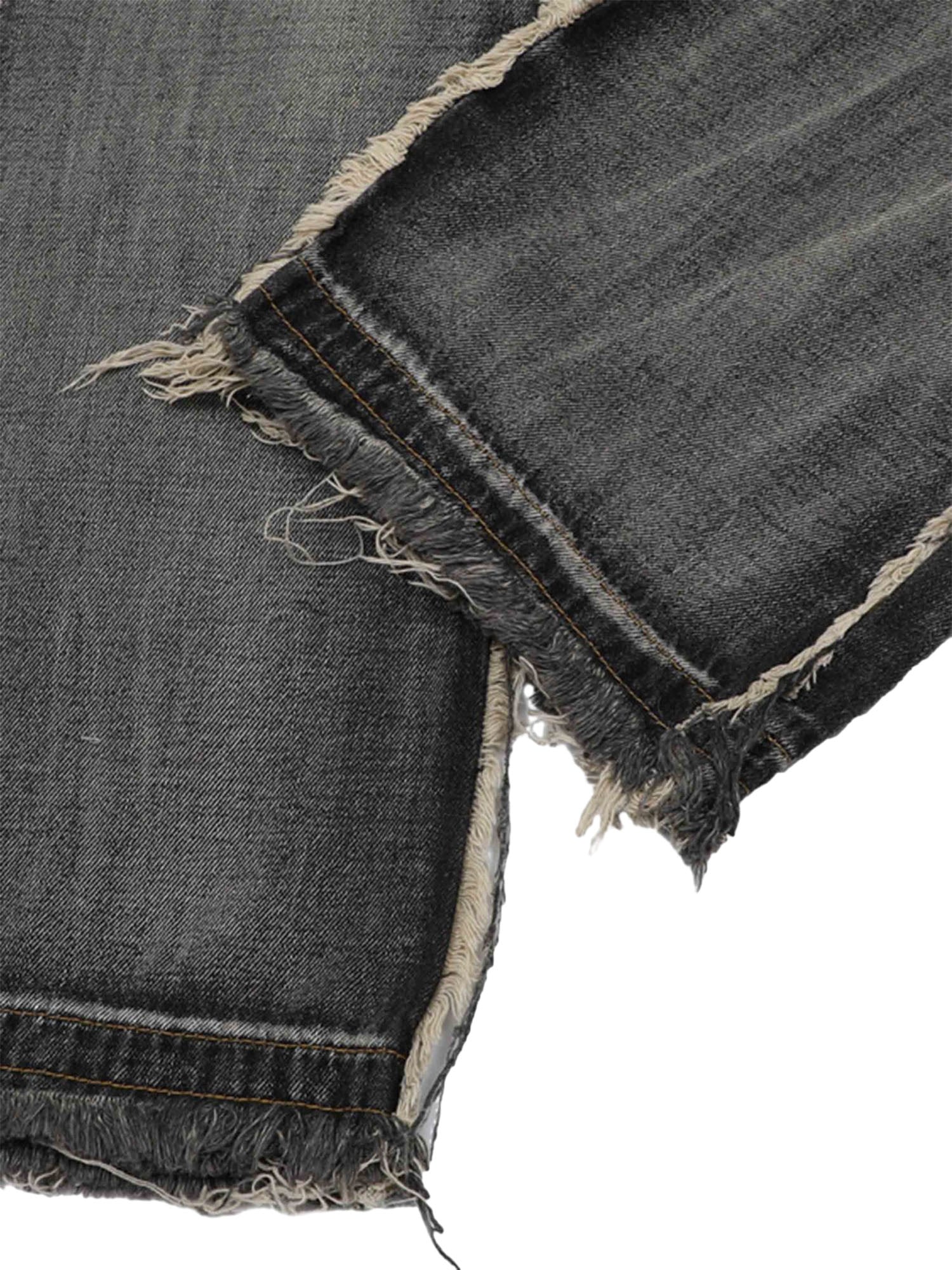 Sneakerhill High Street Washed And Distressed Raw Edge Jeans - 2068 SP2310276LW9