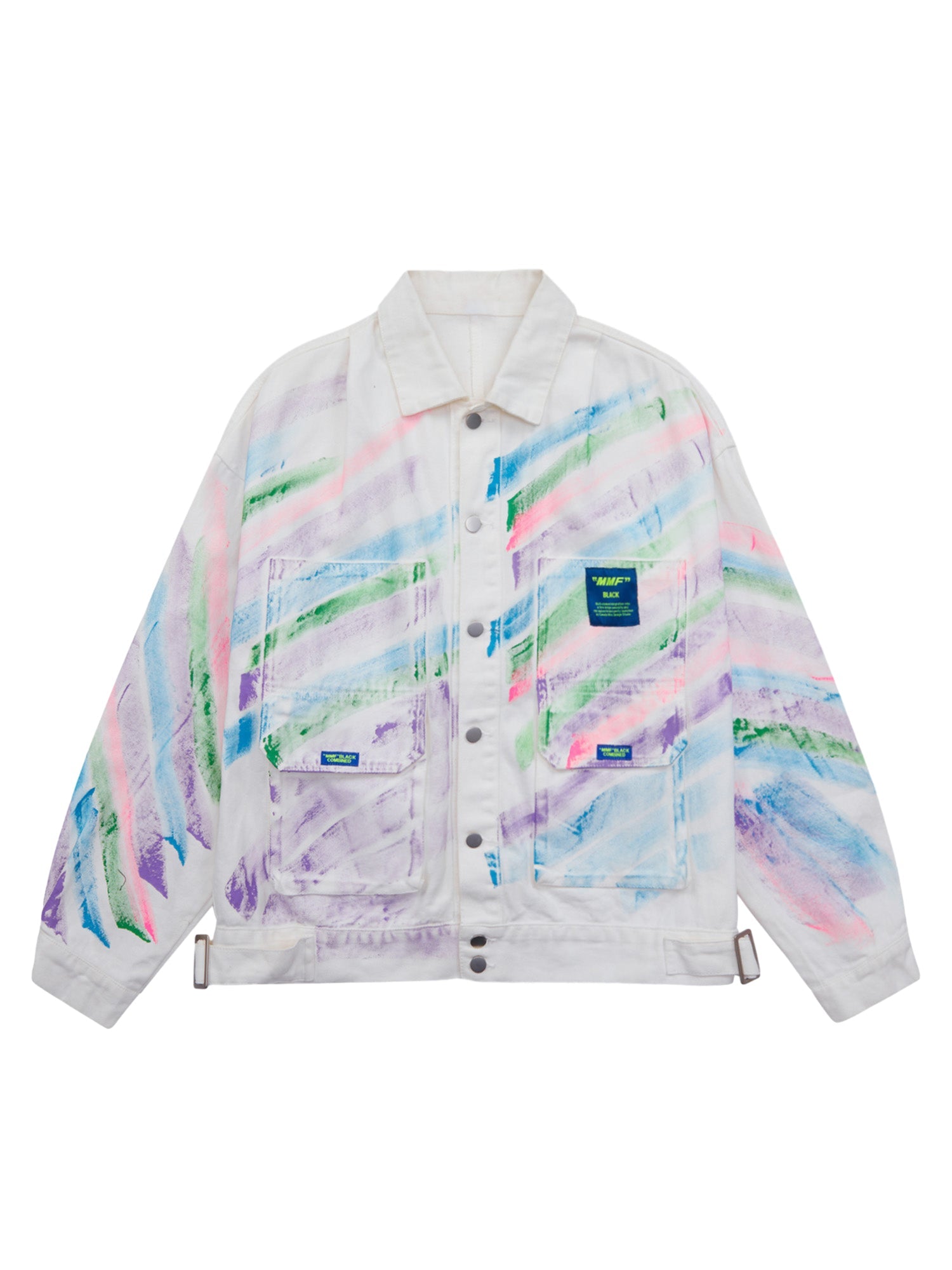 Sneakerhill Hip-hop Hand-painted Graffiti Denim Jacket - 2010 - sneakerhillcom