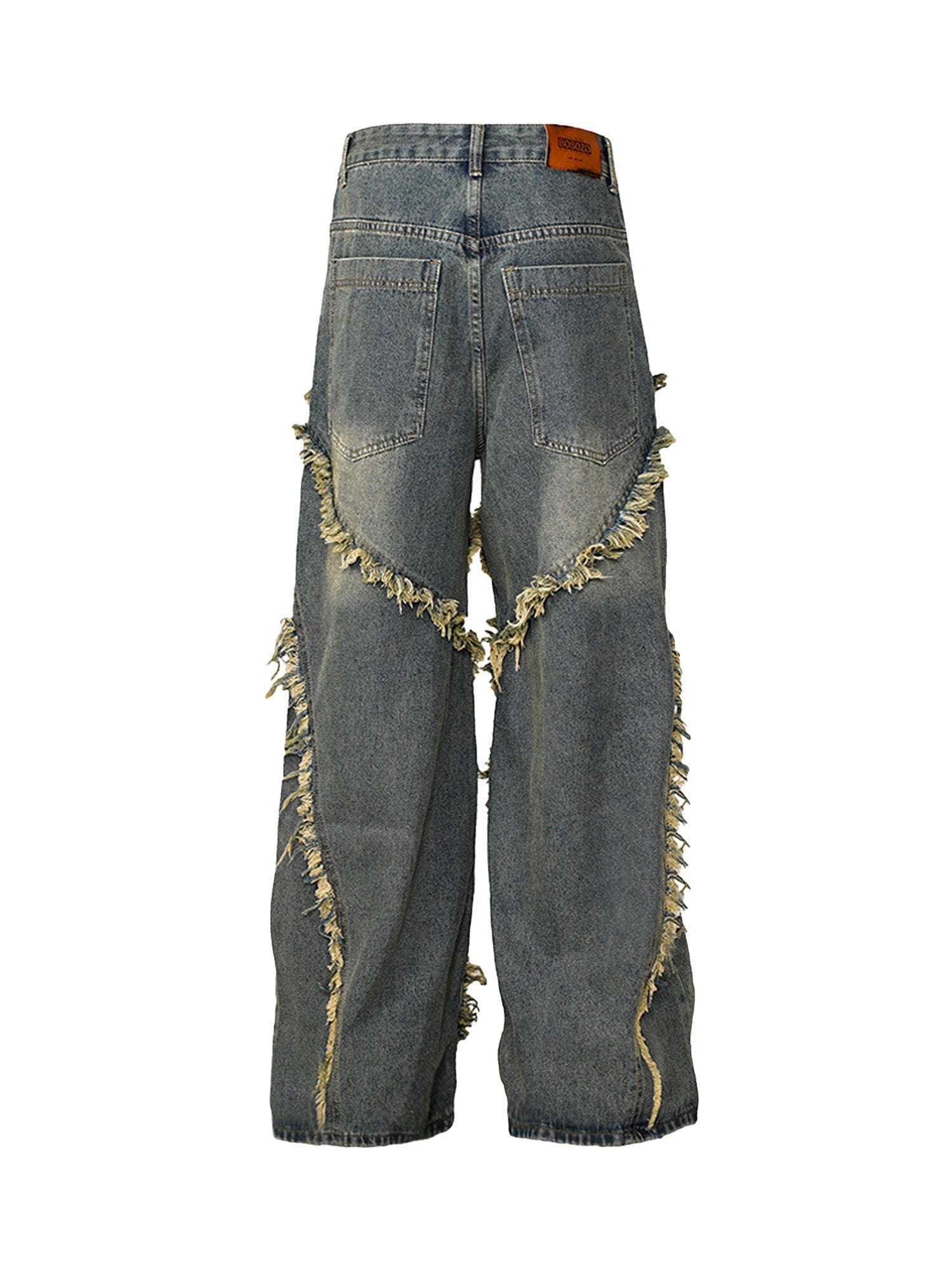 Sneakerhill High Street Hip Hop Washed Distressed Jeans - 2069 - sneakerhillcom