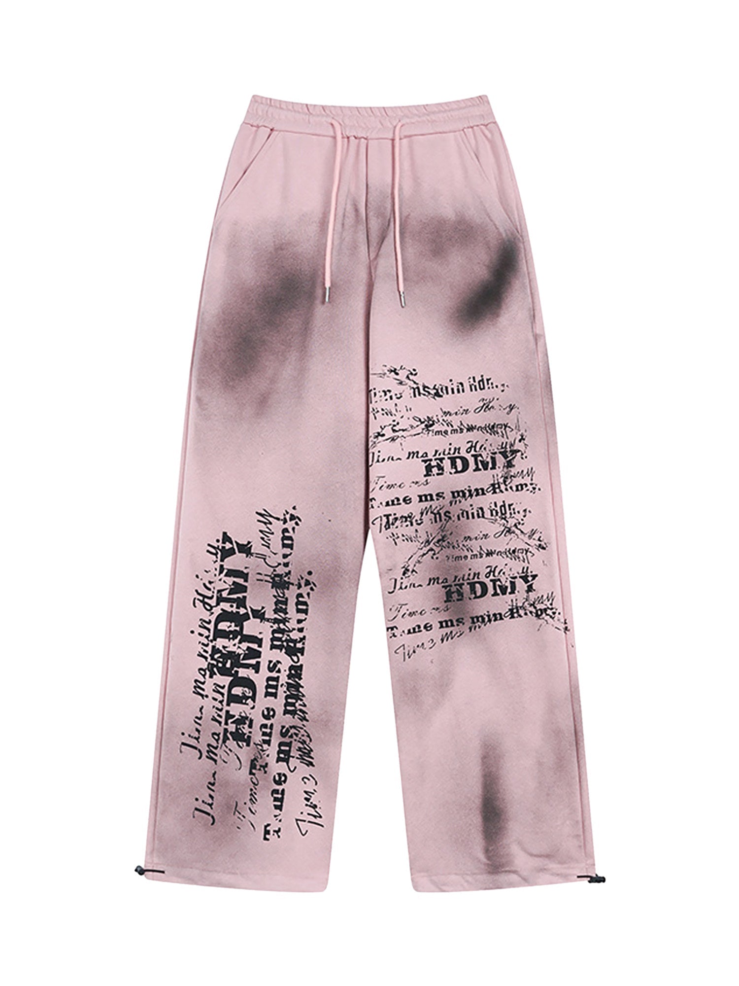 High Street Spray Printed Casual Sweatpants SP240327A8HD