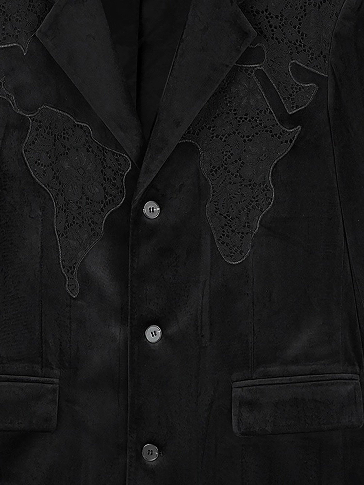 Lace Map Logo Velvet Suit SP2405105WRF