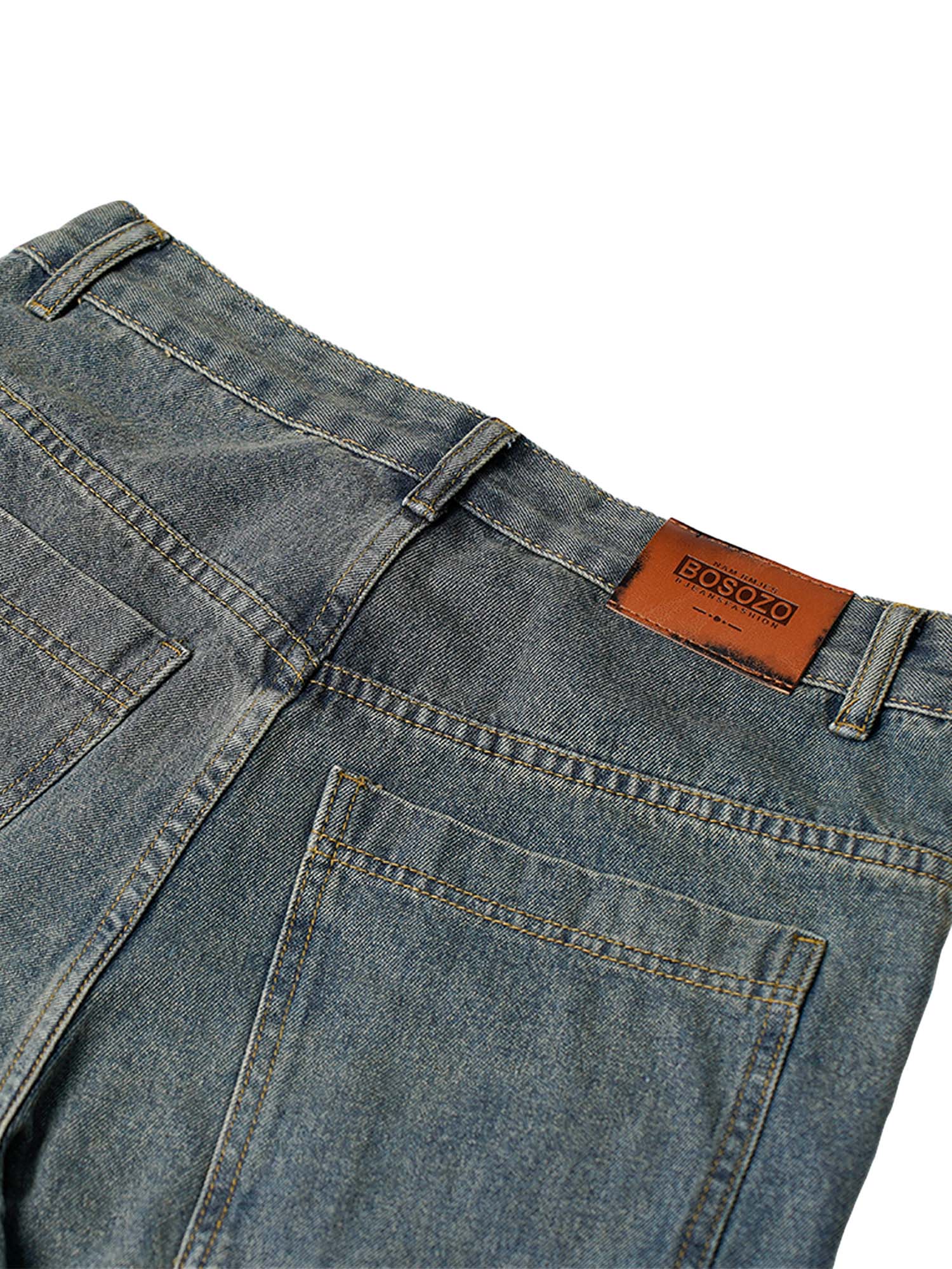 Sneakerhill High Street Hip Hop Washed Distressed Jeans - 2069 - sneakerhillcom