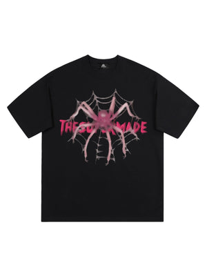 Sneakerhill Pink Diamond Spider Hip Hop T-shirt SP2403014JLL