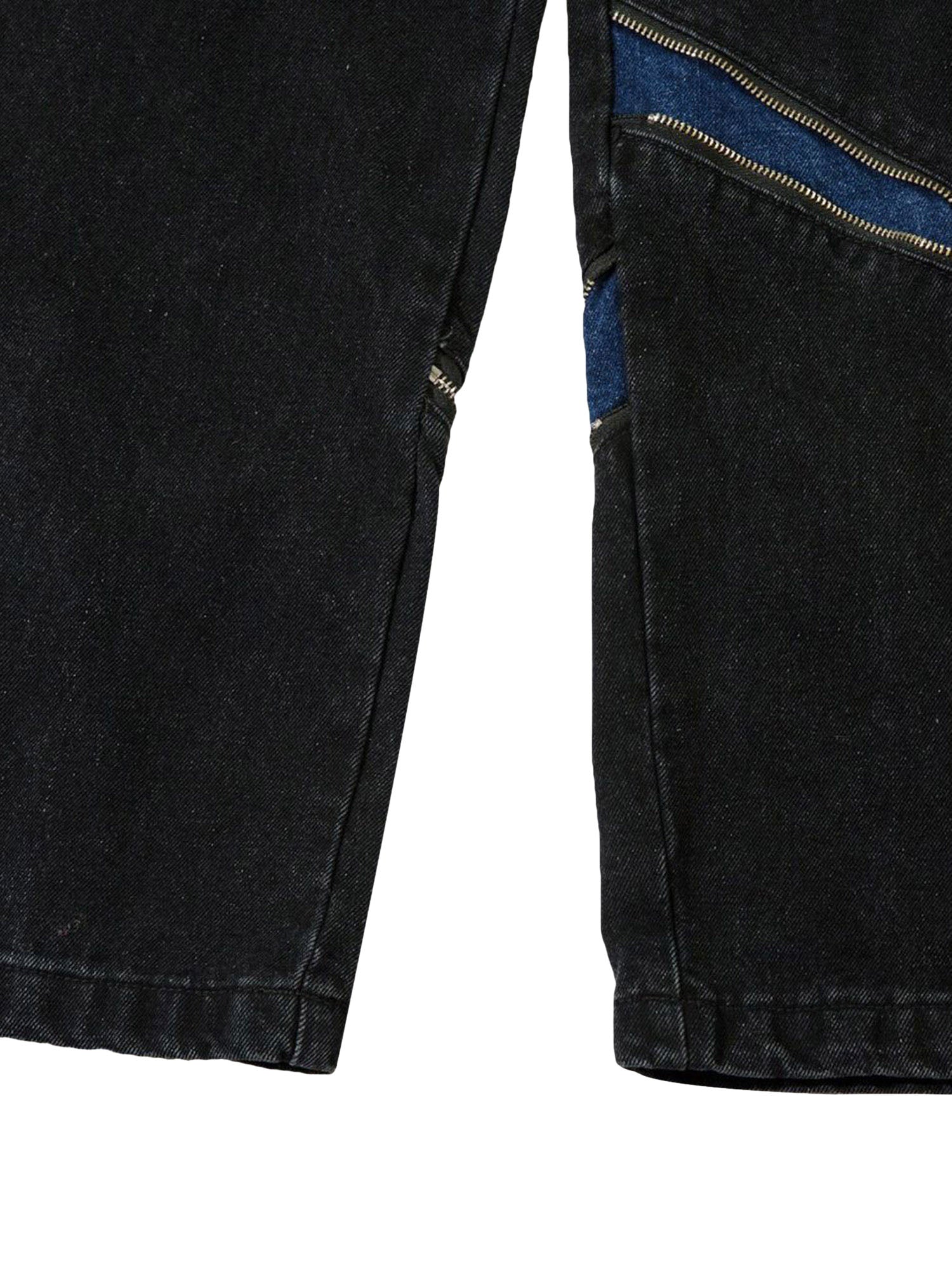 High Street Zipper Design Washed Jeans - sneakerhillcom