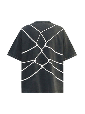 High Street Washed Rope Tied Printed T-shirt - 2085 SP2404173FYA