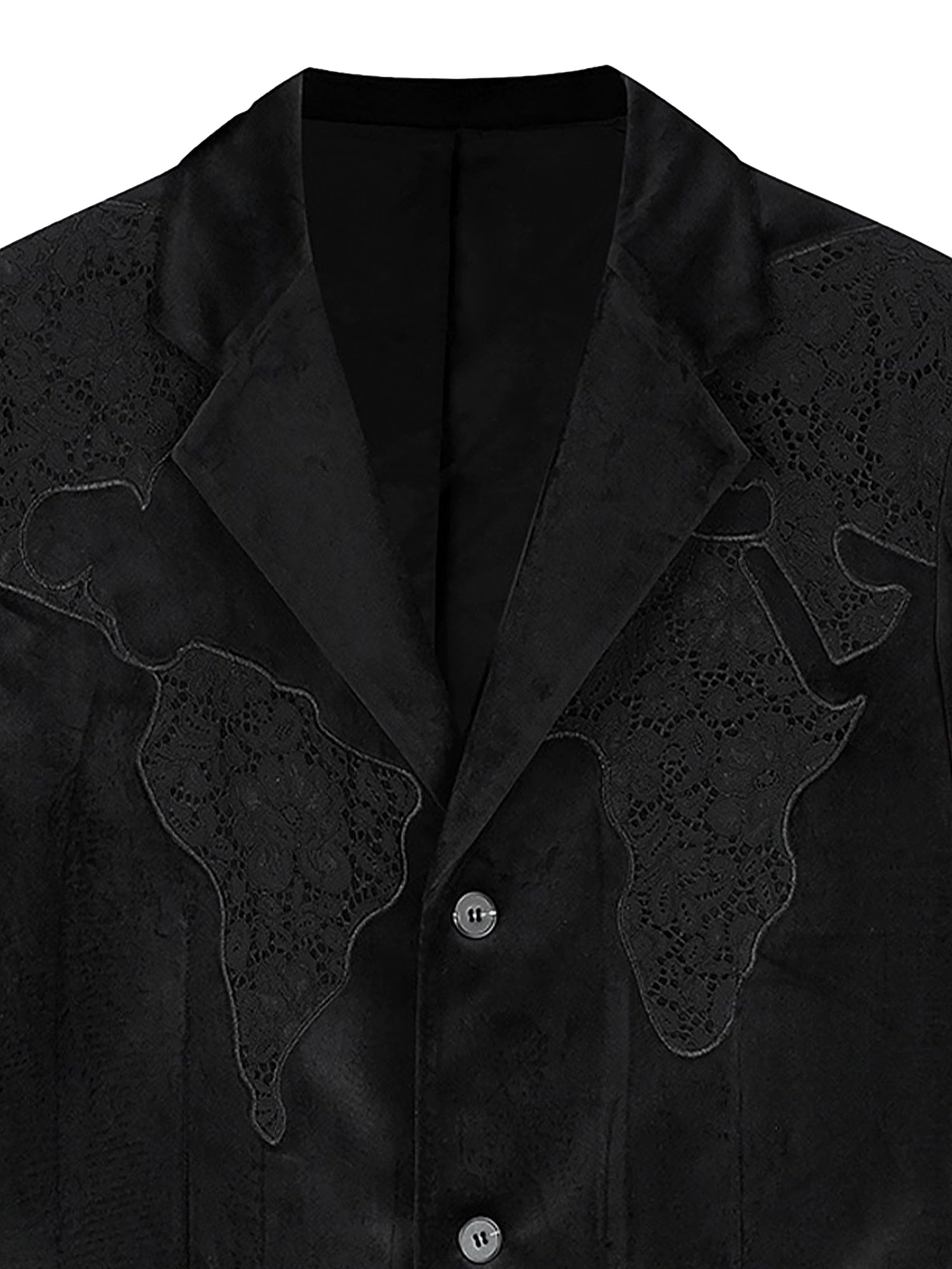 Lace Map Logo Velvet Suit SP2405105WRF