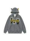 Sneakerhill Star Embroidered Hooded Sweatshirt - 1843 SP23100633BL