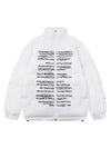 Sneakerhill Handwritten Font Design Down Jacket SP2311217TOL