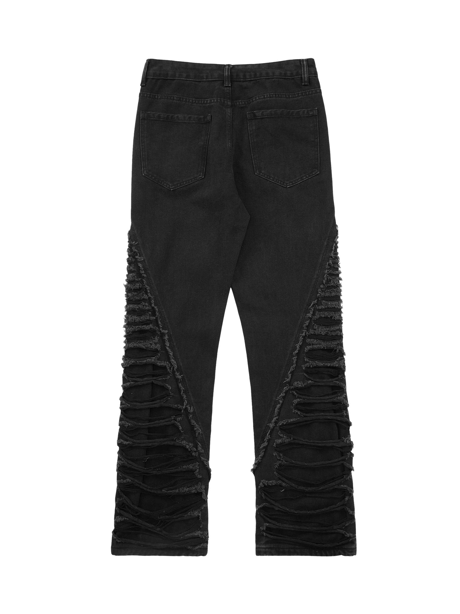 Sneakerhill Ripped Double Straight Jeans - 2007 SP23111863TJ