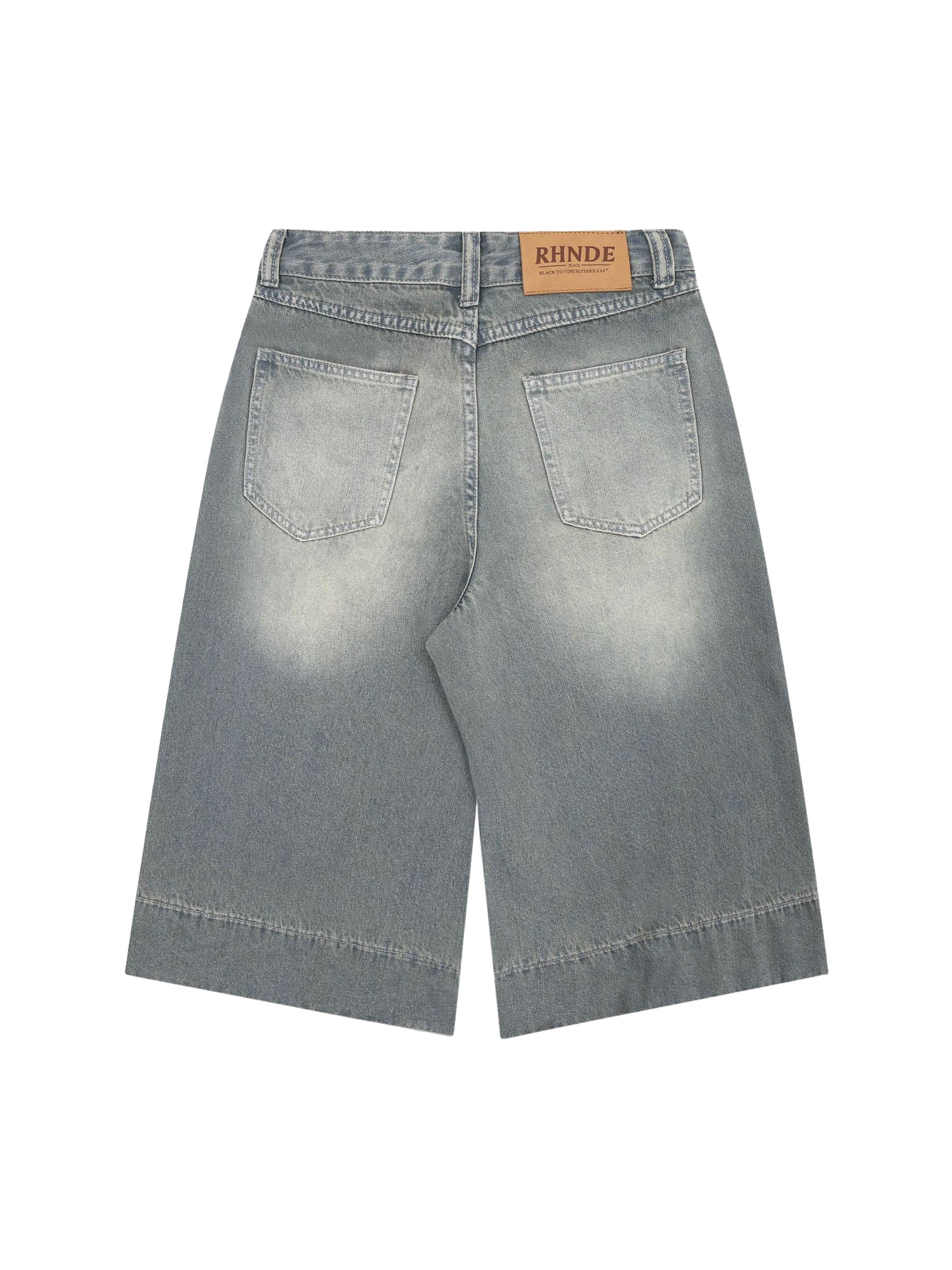 Sneakerhill Washed Denim Hip-Hop Shorts SP24051847PO