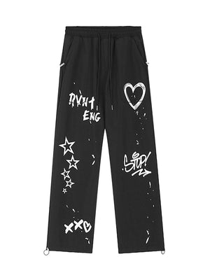 Graffiti Workwear Casual Sweatpants SP2403287207