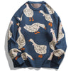 Sneakerhill® Knitted Sweater Full Goose Print - sneakerhillcom