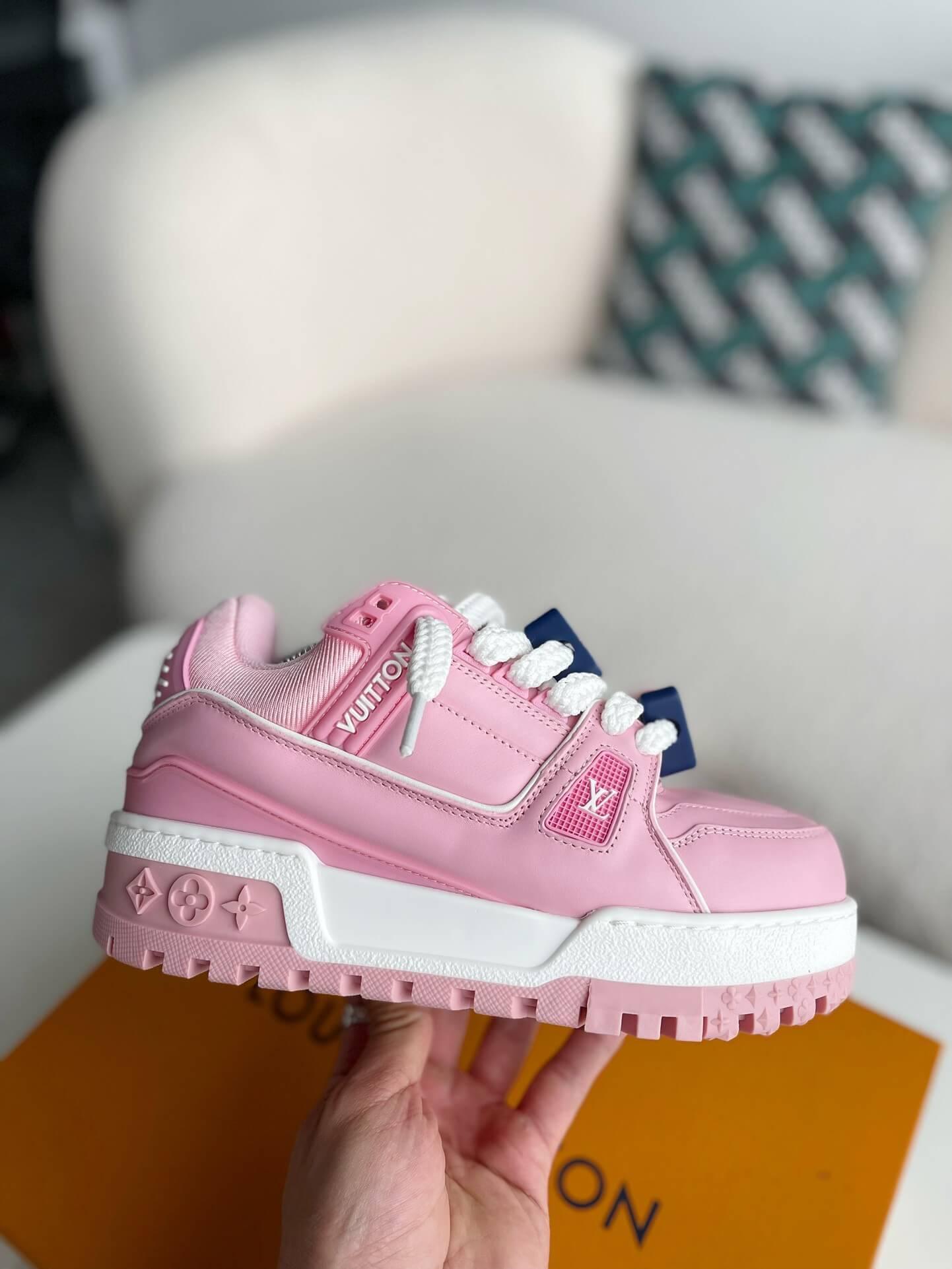 Louis Vuitton LV Trainer Maxi Pink Sneaker - sneakerhillcom