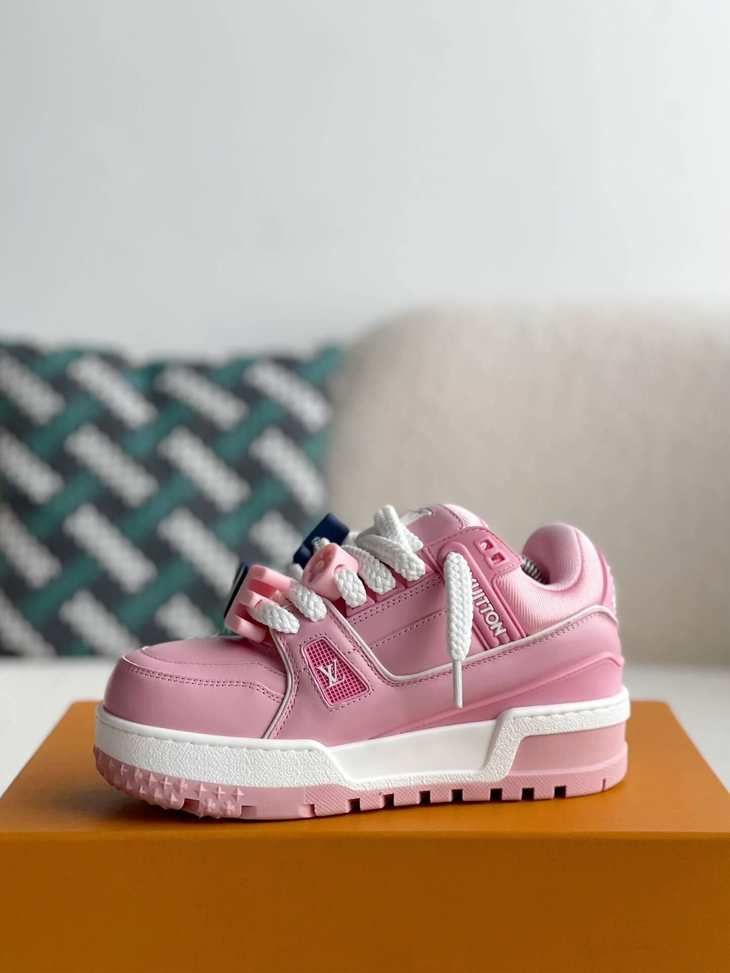 Louis Vuitton LV Trainer Maxi Pink Sneaker - sneakerhillcom