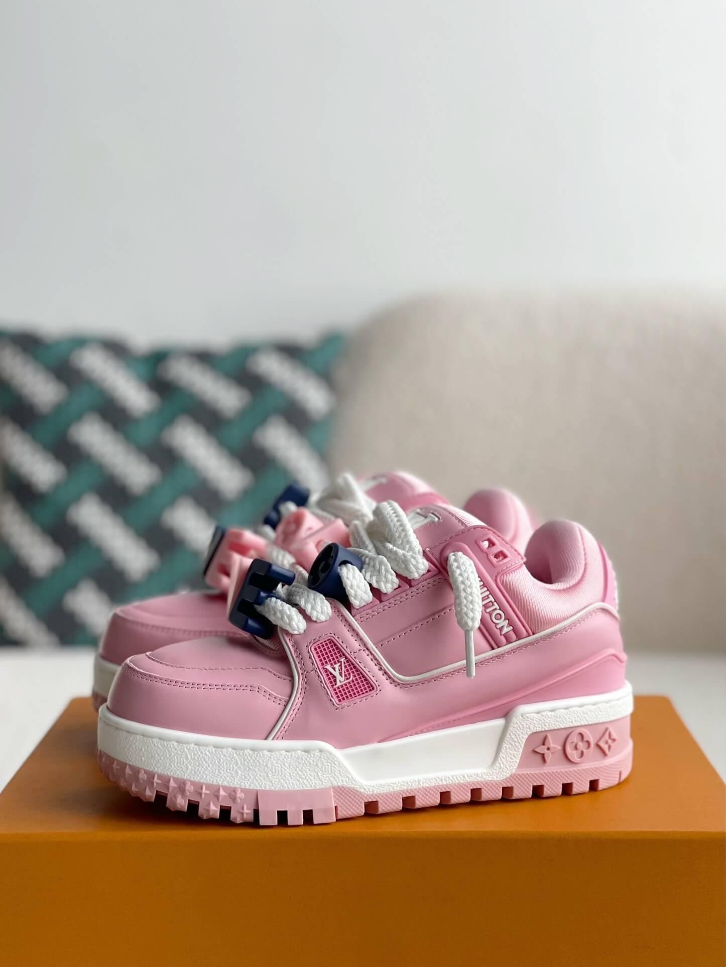 Louis Vuitton LV Trainer Maxi Pink Sneaker - sneakerhillcom
