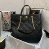 Sneakerhill - Maxi Shopping Bag Calfskin In Black