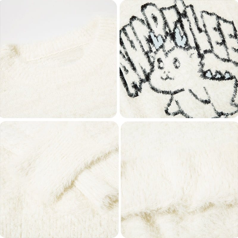 Sneakerhill® Cozy Plush Knit Sweater Dinosaur Sneakerhill