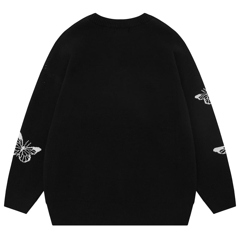 Sneakerhill® Harajuku Cupid Sweater with Butterfly - sneakerhillcom