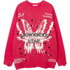 Sneakerhill® High Street Ripped Sweater Butterfly - sneakerhillcom