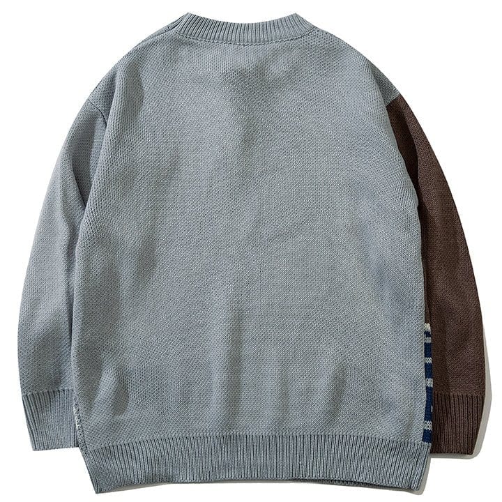 Sneakerhill® Retro Knit Sweater Ski Bear - sneakerhillcom